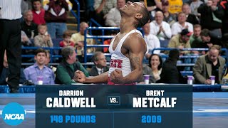 Darrion Caldwell vs Brent Metcalf 2009 NCAA wrestling championships 149 lbs [upl. by Wolfy919]