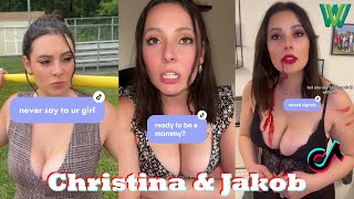 1 Hour Christina amp Jakob TikToks 2023  Funny TikToks of Christina amp TheDane 2023 [upl. by Julita]