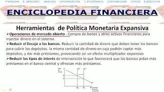 Política Monetaria expansiva  enciclopediafinancieracom [upl. by Nafri]