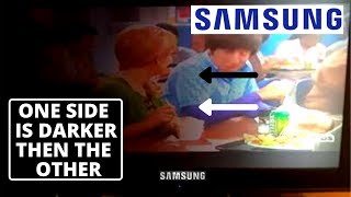 How to fix SAMSUNG TV Screen One Side is Darker than the other  LED TV Black Screen Easy Fixes [upl. by Pincus]