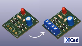 How to update 3D model in KiCad 80  How to KiCad  Ampnics [upl. by Scarface]