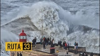 Las olas gigantes de Nazaré  Portugal [upl. by Pall41]