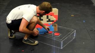 Super Mario  3D Chalk Art Time Lapse [upl. by Dorrahs]