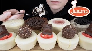 ASMR Cheesecake Oreo Devils Food Chocolate Raspberry amp Strawberry Swirl Ferrero Kinder [upl. by Leahcimnhoj822]