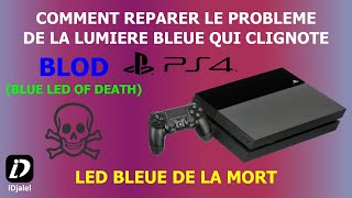 PS4 LUMIERE BLEUE QUI CLIGNOTE BLOD BLUE LIGHT OF DEATH LUMIÈRE BLEUE DE LA MORT [upl. by Leonie]