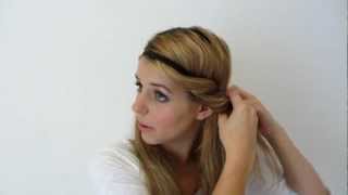 Haarbandfrisur  Rolltechnik  Frisuren Freitag  Lovethecosmetics [upl. by Ainehs854]