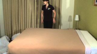 Housekeeping Step by Step  Bedmaking [upl. by Rowland]