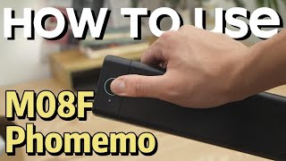 Phomemo M08F How To Use M08F Portable Thermal Printer Tutorial  Setup Instruction ManualLetterampA4 [upl. by Forlini]