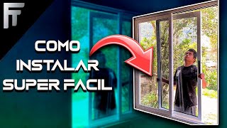 🔴Cómo instalar una ventana de aluminio Fácil y rápido🔥 [upl. by Augustine]