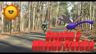 3rd Session Learning to Wheelie on a Ninja 650 [upl. by Angelico]