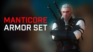 Grandmaster Manticore Armor set  The Witcher 3 [upl. by Tyrus]