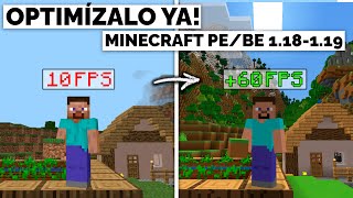 OPTIMIZA y QUITA EL LAG en Minecraft PE 118  Subir FPS Minecraft Bedrock 11830 [upl. by Alaster]