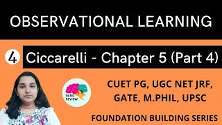 PSYCHOLOGY Ciccarelli Chapter 5  Part 4  OBSERVATIONAL LEARNING  Mind Review [upl. by Lenee]