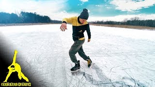 Ice Freestyle Tricks Double Grapevine Infinity 8 Triangle Spin [upl. by Hobbs]