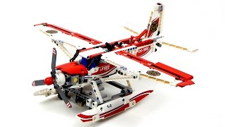 Lego Technic 42040 Fire Plane Speed Build [upl. by Ranie345]