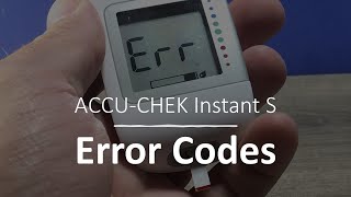 ACCU CHEK Instant S error codes  Error 3  Error 6  Error 7 [upl. by Zenobia]