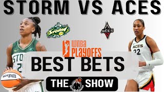 Storm vs Aces  2024 WNBA Playoffs  WNBA Best Bets amp Predictions  ChrisBeCappinn Show [upl. by Aiekram]