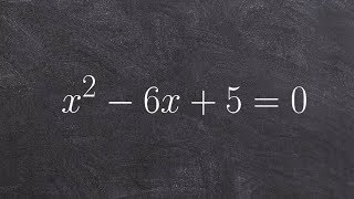 Solving a quadratic by factoring a trinomial when a is equal to one [upl. by Walley307]