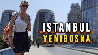 Yenibosna Stree Walking Tour  Istanbul Bahçelievler Yenibosna Türkiye Skyscrapers [upl. by Lenno]