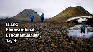 Von Skogar über Fimmvörduhals nach Landmannalaugar Tag 4 [upl. by Notslah]