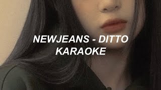 NewJeans 뉴진스  Ditto Karaoke Easy Lyrics [upl. by Doehne]