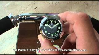 Marlins Big Pauls Cycle 1quot Motorcycle Handlebar Clock [upl. by Stronski]