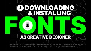 How to download and install font as a creative designer hevlendordesigns [upl. by Cleodal]