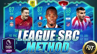 HOW TO DO THE LEAGUE SBC METHOD UPDATED MAKE COINS ON FIFA 20 ULTIMATE TEAM CHEAP PACKS [upl. by Euqinot190]