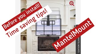 Mantel Mount Install  time saving tips worth watching before you install [upl. by Okiron946]