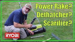 NEW Accessory for the RYOBI Dethatcher  Power Raking or Scarifying  202135 [upl. by Niwroc]