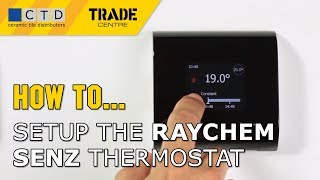 How To Setup The Raychem Senz Thermostat [upl. by Laundes781]