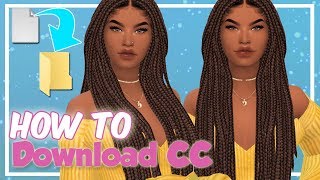 HOW TO DOWNLOAD CUSTOM CONTENT — SIMS 4 💚 [upl. by Ztnarf108]