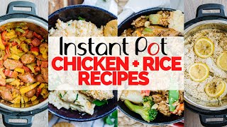 4 FAST amp EASY Instant Pot Chicken and Rice Dinners [upl. by Eerok237]