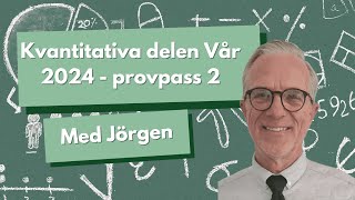 Högskoleprovet Vår 2024 kvantitativ del Provpass 2 ➗ [upl. by Llevrac]