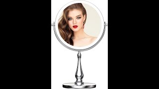 Makeup Mirror 9quot Lighted Cordless  1x10x USB C rechargeable [upl. by Vaasta]