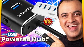 USB Powered Hub vs Unpowered USB Hubs What you need to know [upl. by Ahselyt637]