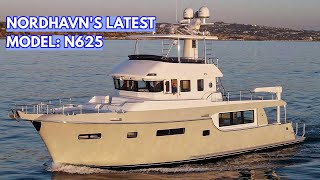 34M NEW MODEL Nordhavn 625 Liveaboard Trawler Yacht [upl. by Ailad]