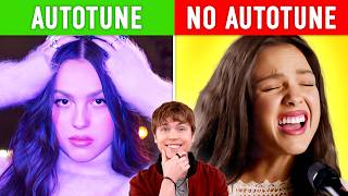 Autotune vs no Autotune Tate McRae Miley Cyrus Olivia Rodrigo amp more [upl. by Ariik]