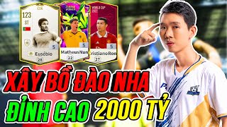 THÀNH HOÀ  BUILD TEAM BỒ ĐÀO NHA 2000 TỶ ĐỈNH CAO NHẤT VỚI EUSEBIO ICON 5 CR7 WC  FC ONLINE [upl. by Hadria]