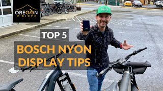 Top 5 Bosch Nyon EBike Display Quick Tips [upl. by Aloysius223]