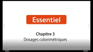 PhysiqueChimie 1re  Schéma bilan  Dosages colorimétriques [upl. by Eninej]