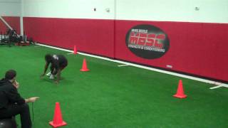 MBSC NFL Combine Class of 2012  5105 Pro Agility Shuttle [upl. by Ernst613]