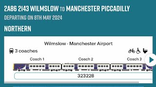 Onboard Northern Class 323228 Heald GreenEast Didsbury [upl. by Amehsat858]