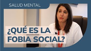 La fobia social o ansiedad social definición  SALUD MENTAL [upl. by Eneiluj]