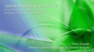 Anton Diabelli op149 no17 for piano 4 hands  PART 1 OF 4 [upl. by Maurie]