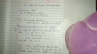 Btech Engineering Physics Optical Fibre Important Numericals and concepts [upl. by Nathanson364]