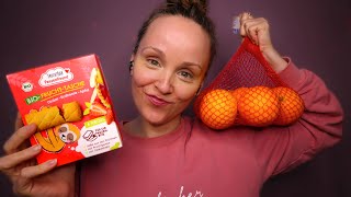 ASMR XXL HAUL Rewe DM amp Bio Company🍊🥗 SHOW amp TELL 😍 TAPPING amp KNISTERN  SANFT GEFLÜSTERT [upl. by Ruperta909]