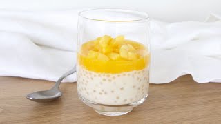 Perles du Japon au lait de coco et coulis de mangue [upl. by Cohl305]