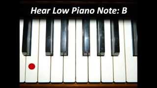 Hear Piano Note  Low B [upl. by Amethist535]