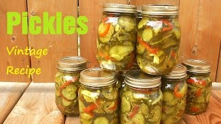 Bread amp Butter Pickles  Sweet Vintage Recipe [upl. by Giverin]